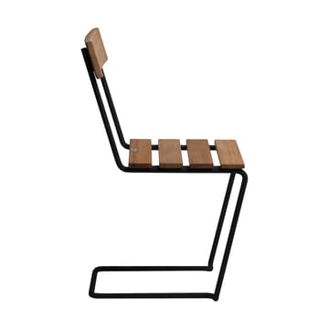 Stol 1 - Obehandlad teak-svart - Grythyttan Stålmöbler