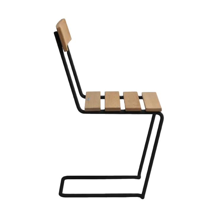 Stol 1, Oljad ek-svart Grythyttan Stålmöbler