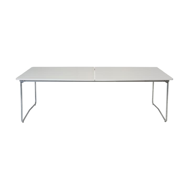 Table B31 matbord 230 cm - Vitlackad ek-varmförzinkad stativ - Grythyttan Stålmöbler