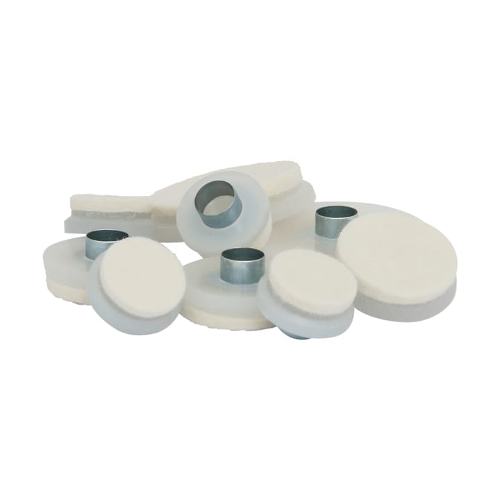 Guardian möbeltass med rörnit Ø18 mm 8-pack - Vit - Guardian
