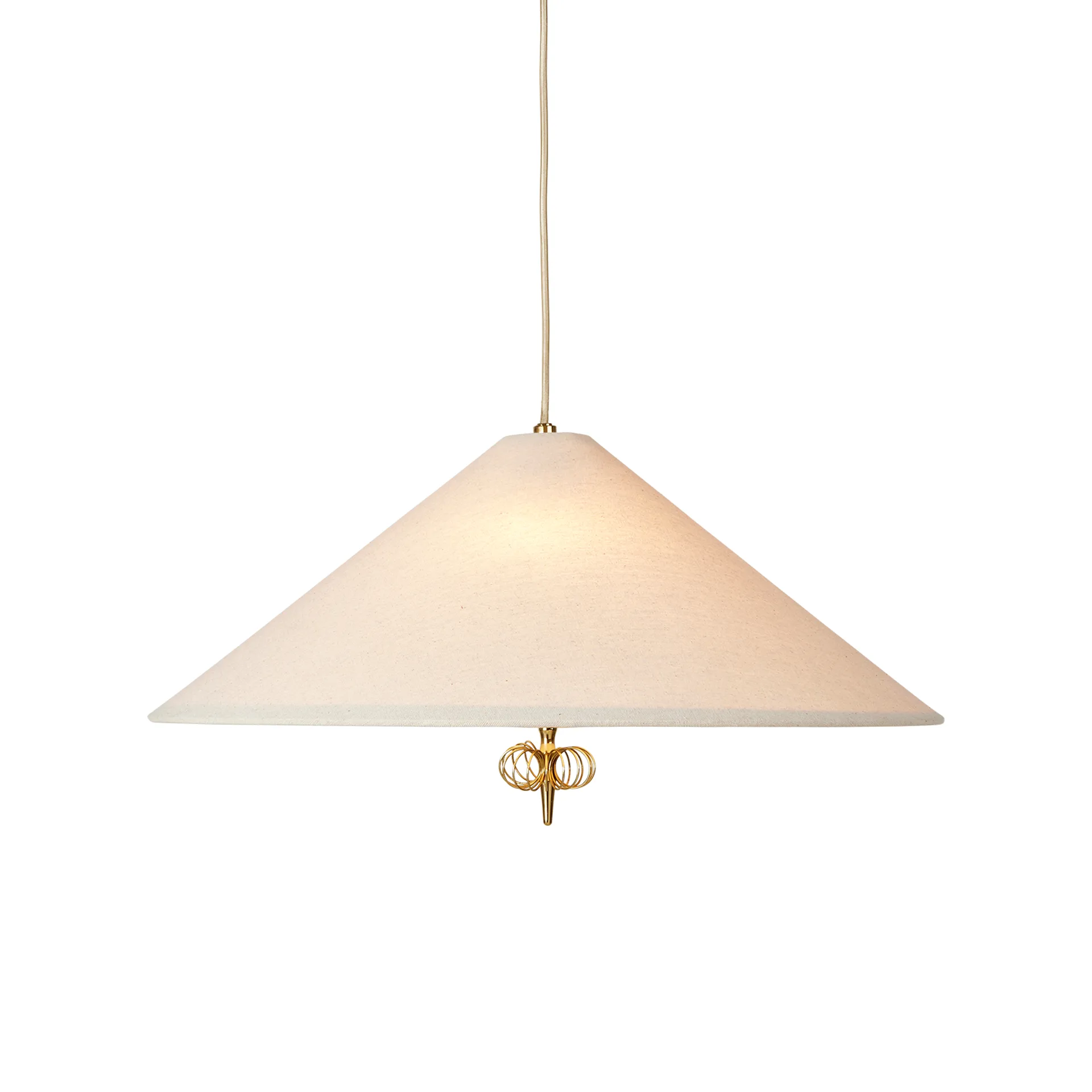 1967 taklampa, Canvas-mässing GUBI