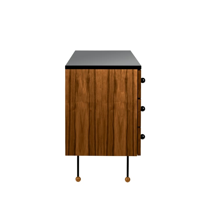 62 Dresser byrå, american walnut, 3 lådor GUBI