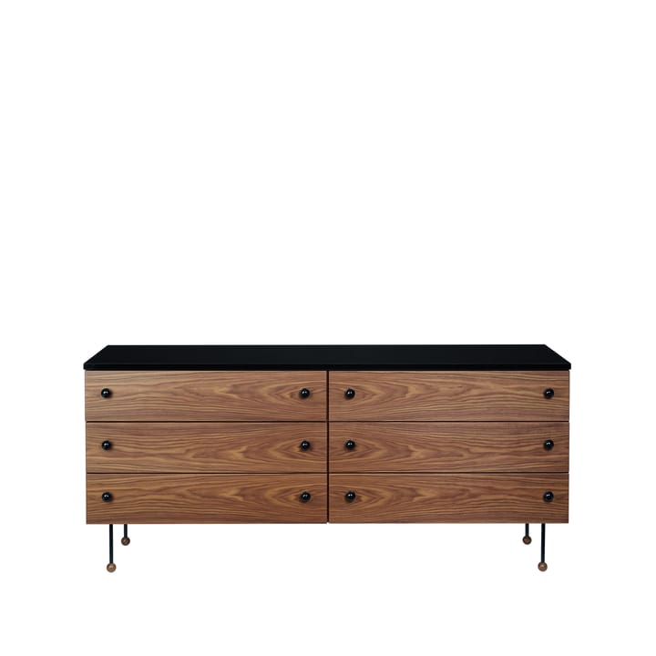 62 Dresser byrå - american walnut, 6 lådor - GUBI