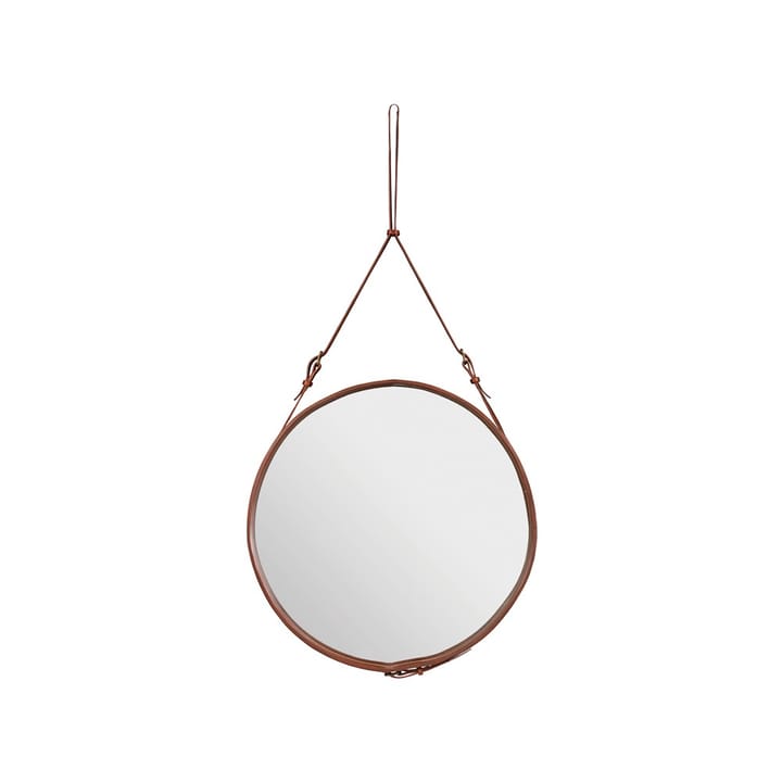 Adnet rund spegel - brown, large - GUBI
