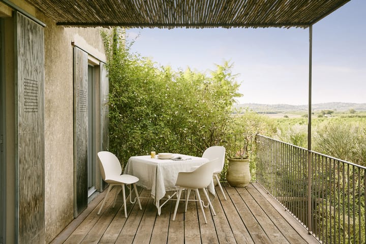 Bat Dining Outdoor stol, Alabaster white GUBI