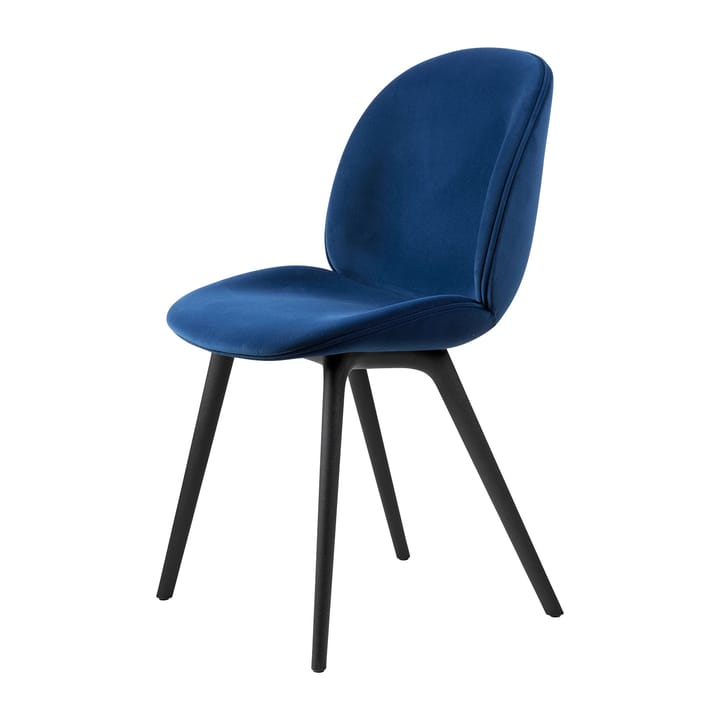 Beetle dining chair fully upholstered-plastic base - Sunday 003-black - GUBI