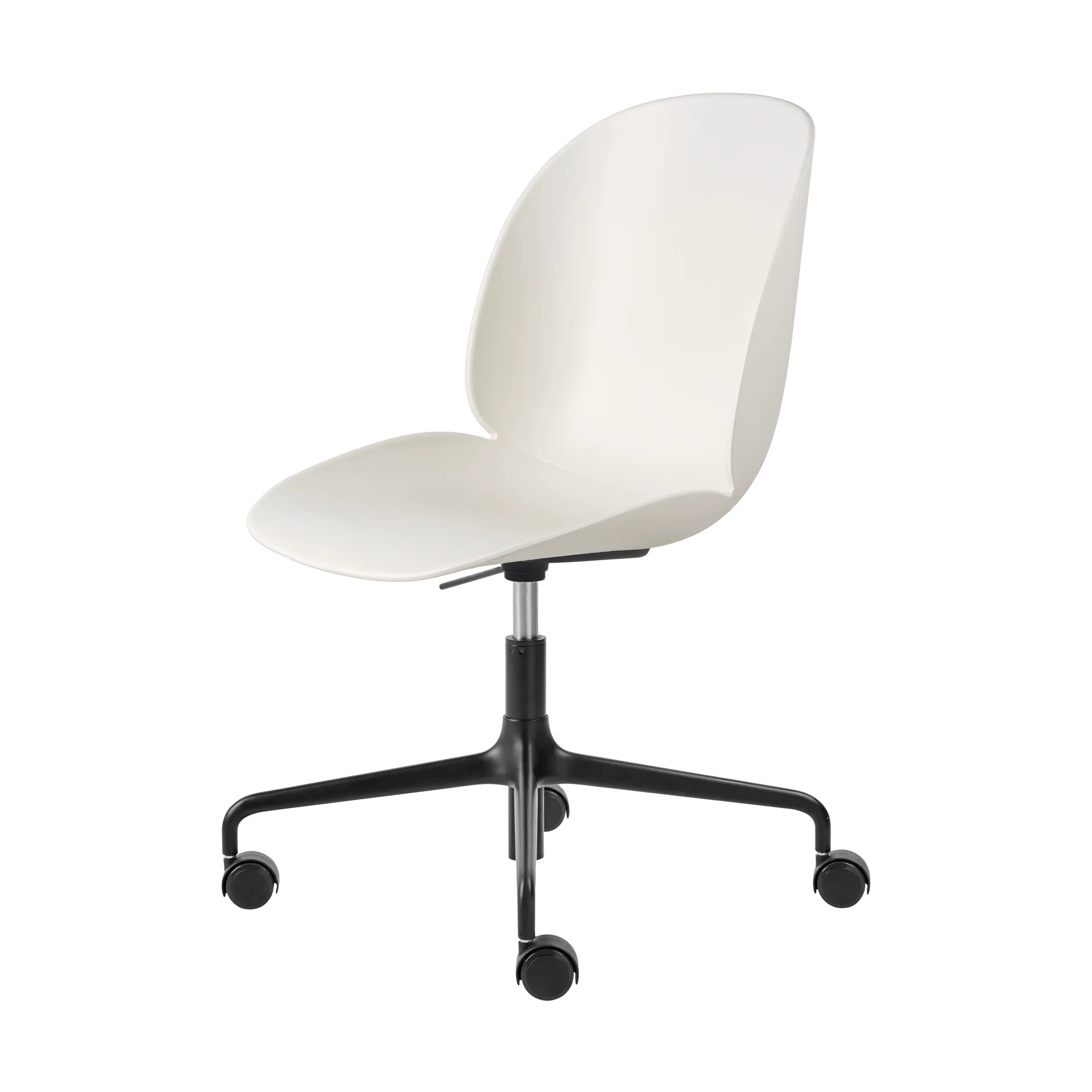 Beetle Meeting Chair kontorsstol, Alabaster white-black GUBI