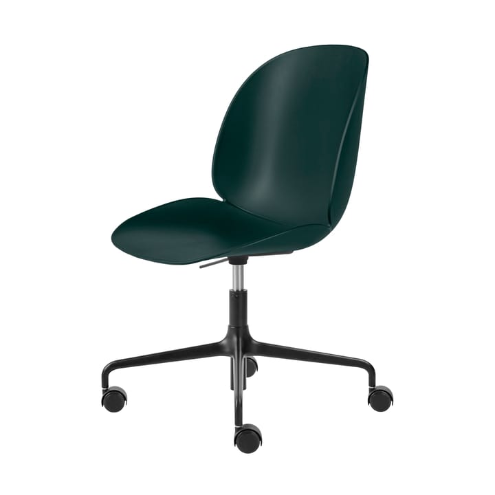 Beetle Meeting Chair kontorsstol, Dark green-black GUBI