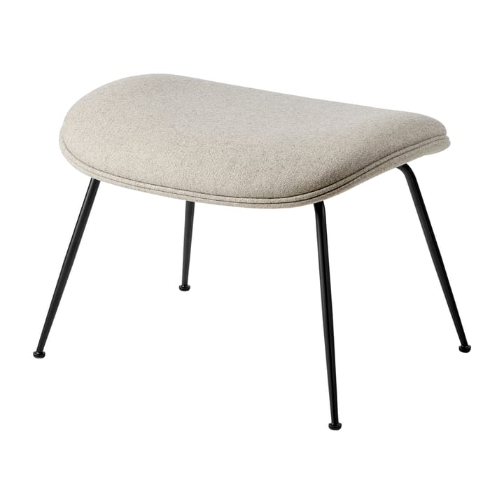 Beetle Ottoman fotpall helklädd conic base - Plain 0025-black - GUBI