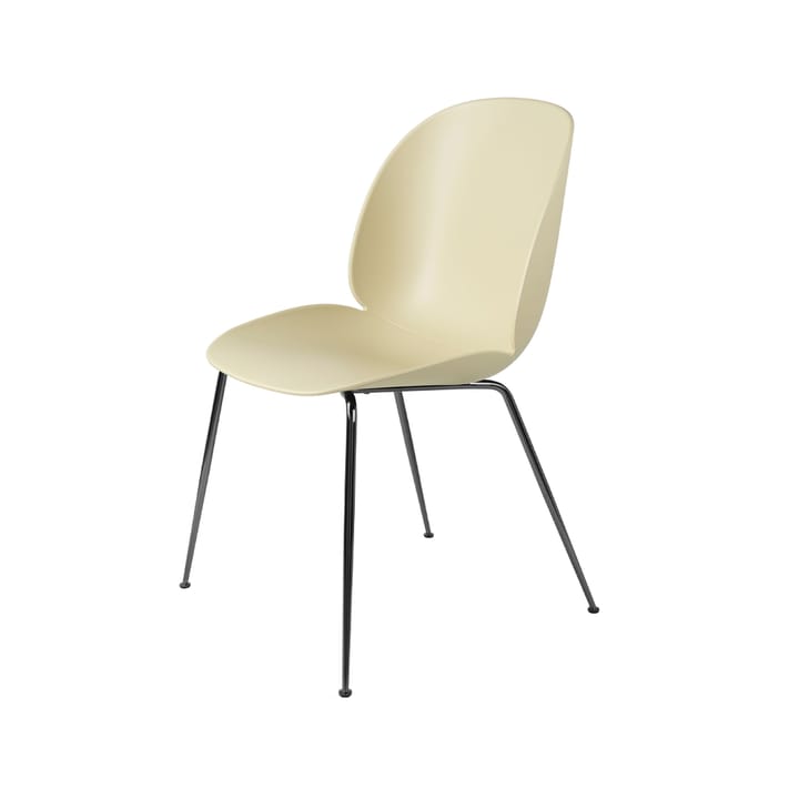 Beetle stol, pastel green, svartkromat stålstativ GUBI