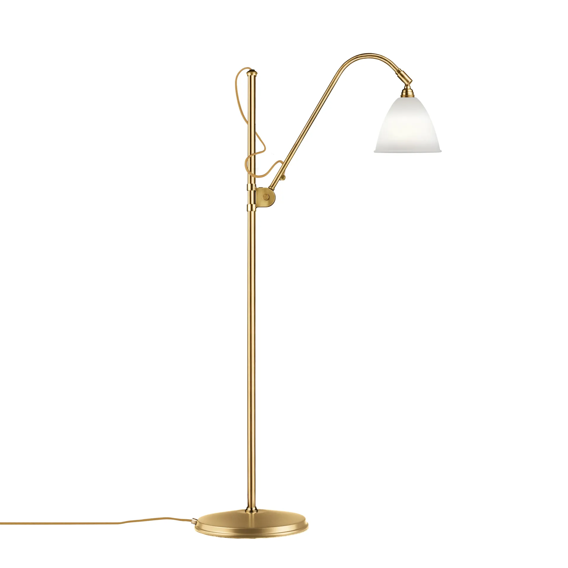 Bestlite BL3S golvlampa, Bone china-brass GUBI