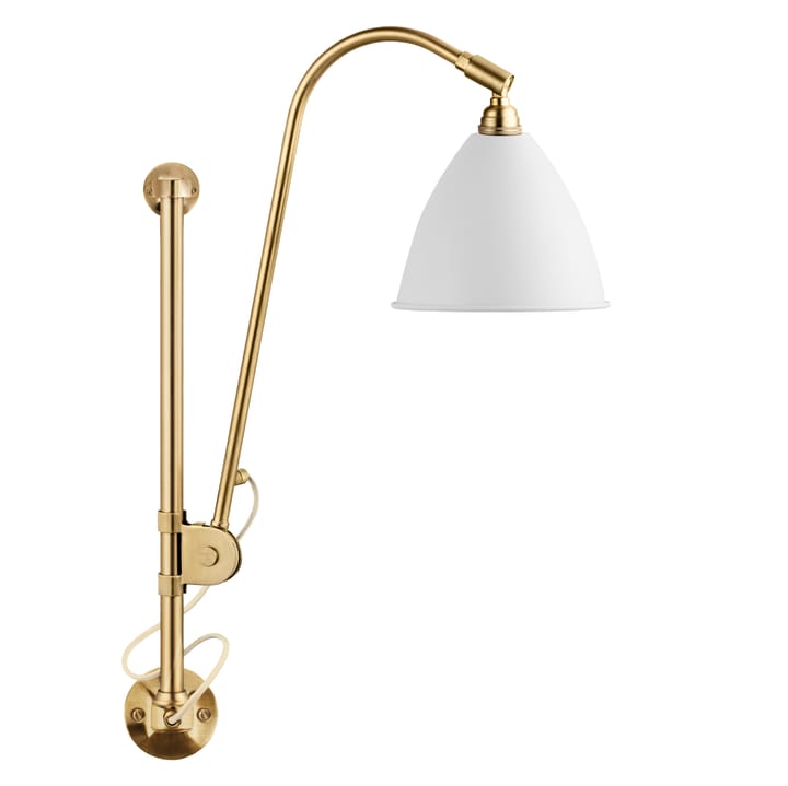 Bestlite BL5 vägglampa - Matt vit-mässing - GUBI