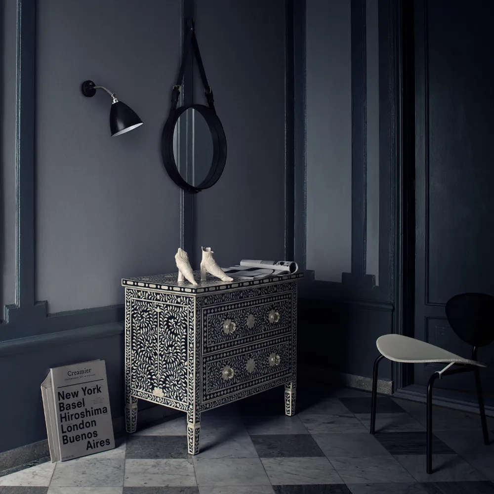 Bestlite BL7 Vägglampa, nickel, limited edition GUBI