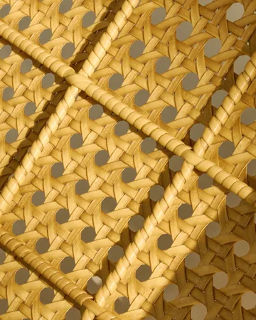 C-chair Outdoor stol - All french cane-natural teak - GUBI