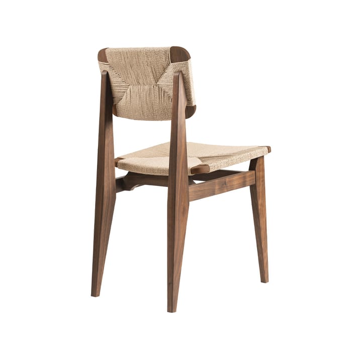 C-Chair stol - american walnut, naturflätad sits&rygg - GUBI