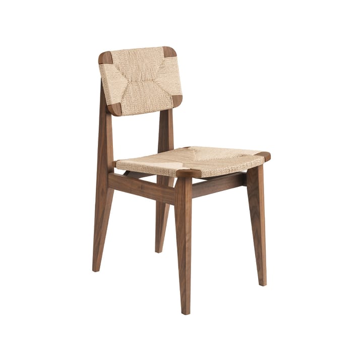 C-Chair stol - american walnut, naturflätad sits&rygg - GUBI