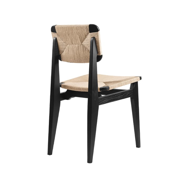 C-Chair stol - black stained oak, naturflätad sits&rygg - GUBI