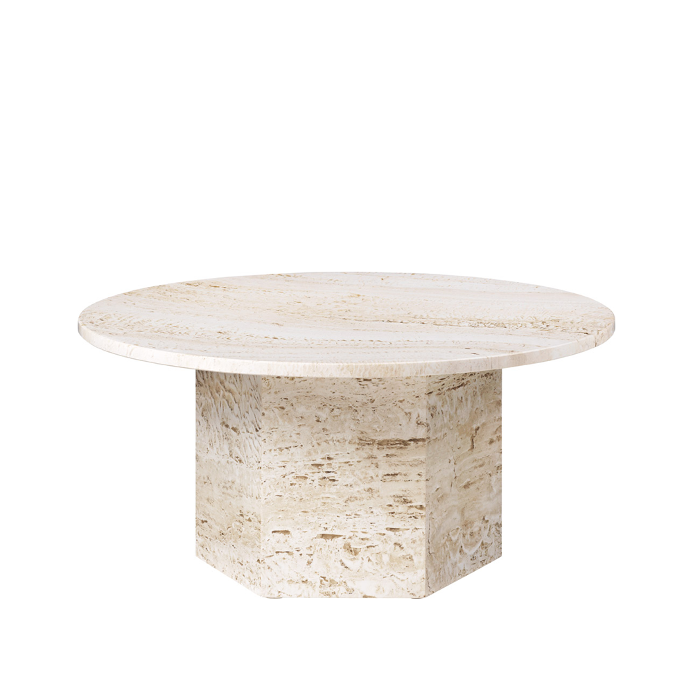 GUBI Epic soffbord White, o80 | Skandinavisk Design | Soffbord | Vit