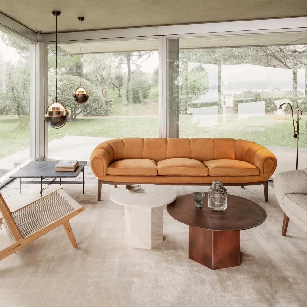 Epic Steel soffbord, Earthy red, Ø80 cm GUBI