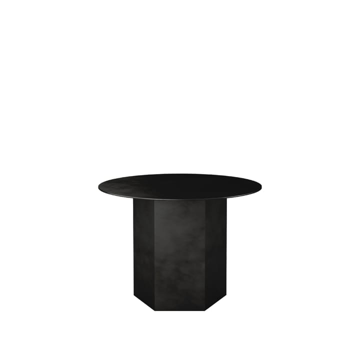 Epic Steel soffbord - Midnight black, Ø60cm - GUBI