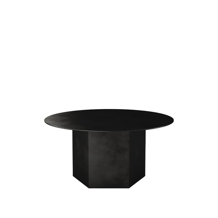 Epic Steel soffbord - Midnight black, Ø80cm - GUBI