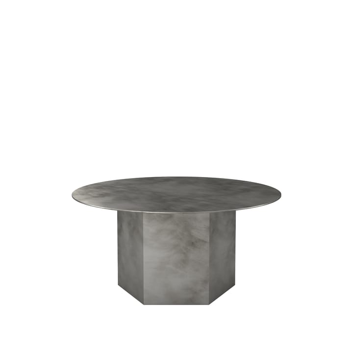Epic Steel soffbord - misty grey, ø80cm - GUBI
