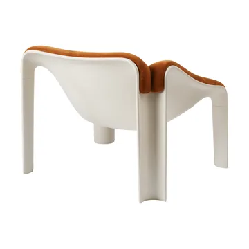 F300 loungestol - Alabaster white-Alpaca Alto 021 - GUBI