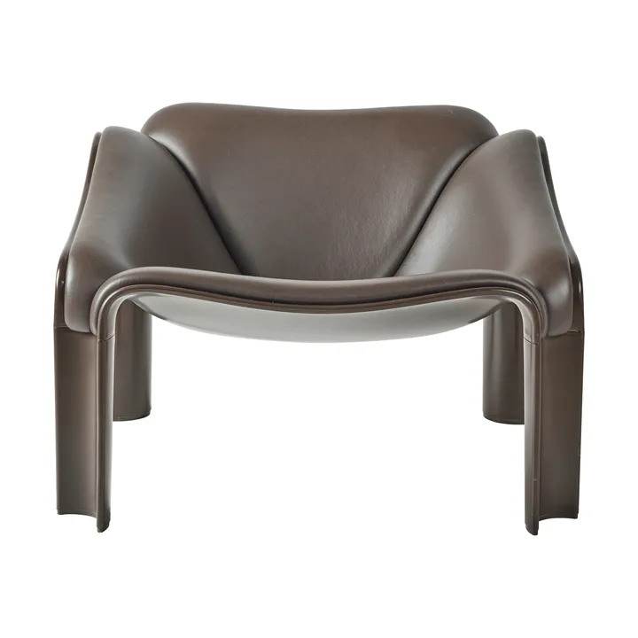 F300 loungestol -  Molé-Smooth läder Coffee - GUBI