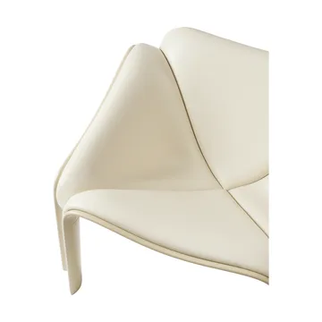 F300 loungestol - Pastel green-Smooth läder Cream - GUBI