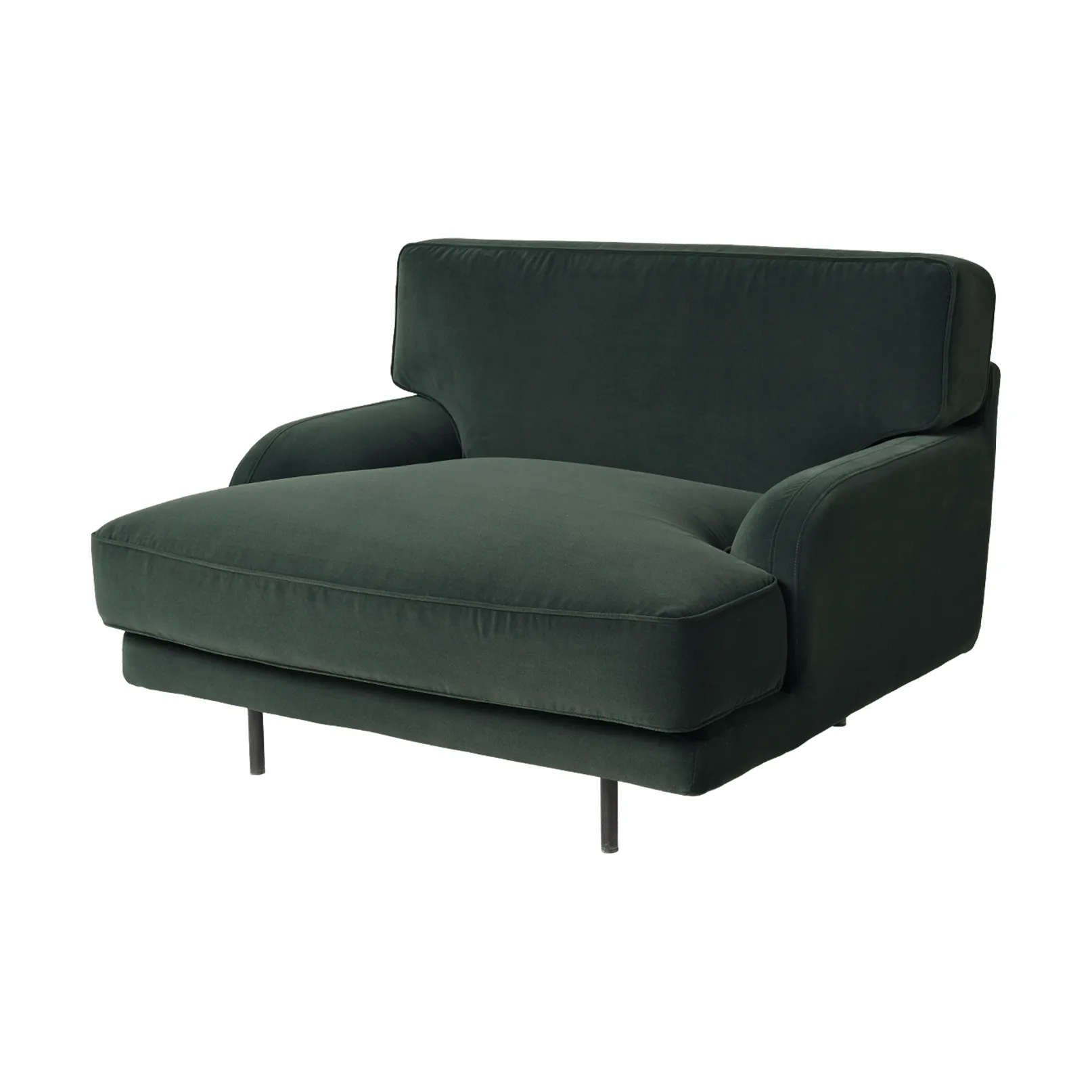 Flaneur loungefåtölj, Asator 0984-matt black GUBI