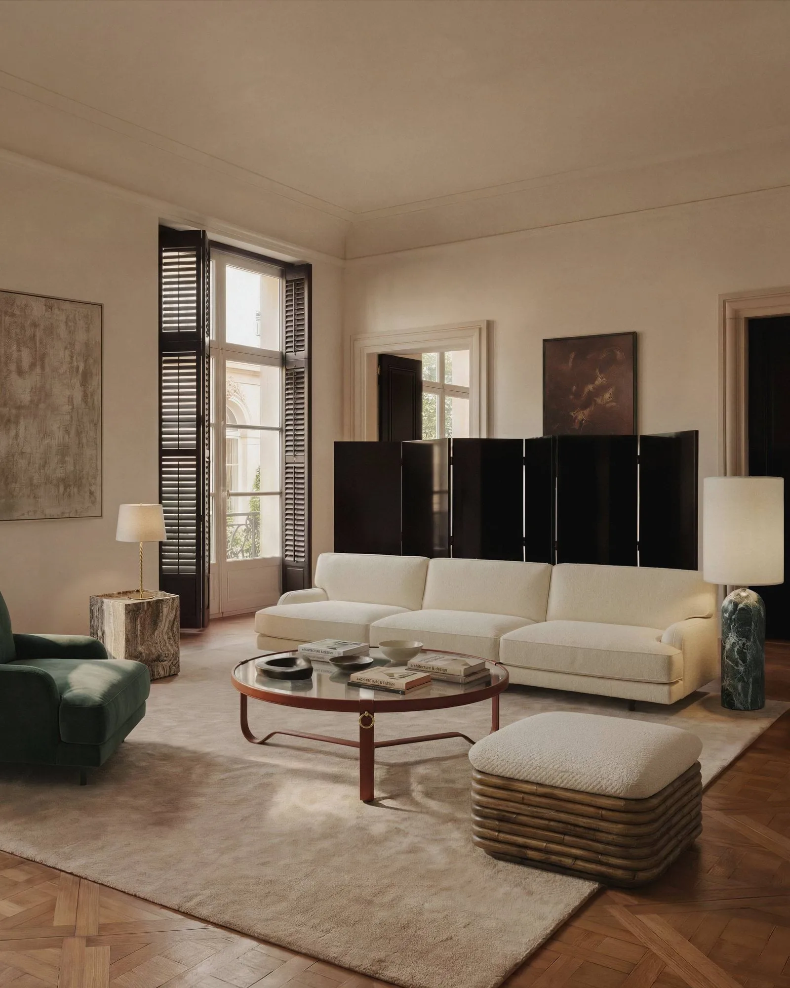 Flaneur soffa 2-sits, Asator 0984-matt svart, 2-sits GUBI