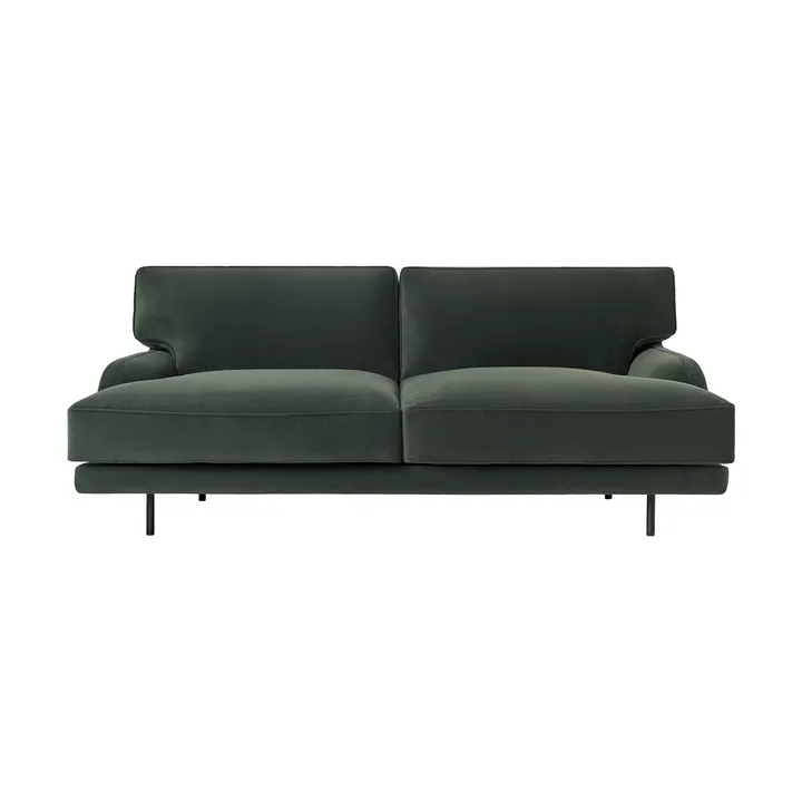 Flaneur soffa 2-sits - Asator 0984-matt svart - GUBI
