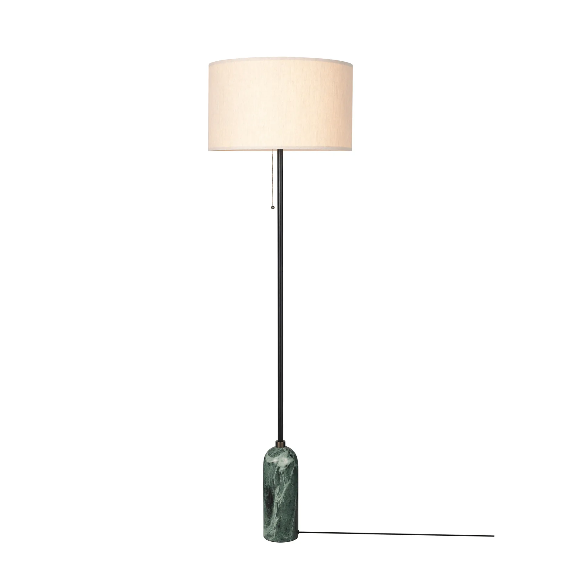 Gravity golvlampa, Emerald marble-canvas GUBI