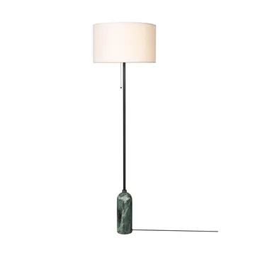 Gravity golvlampa - Emerald marble-white - GUBI