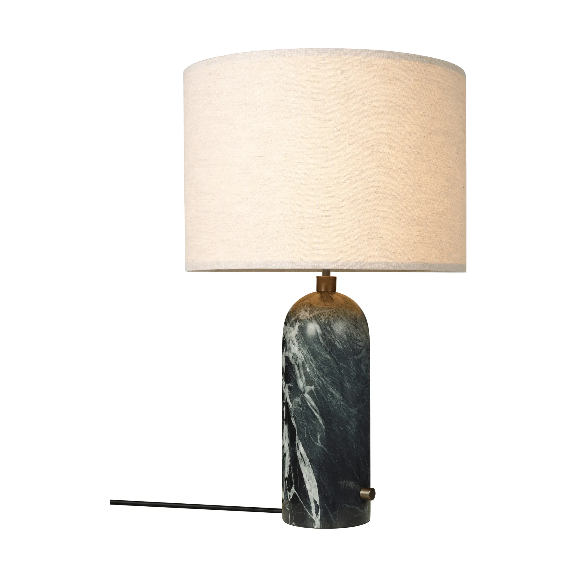 Gravity L bordslampa, Emerald marble-canvas GUBI