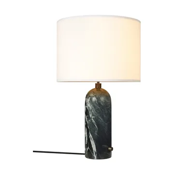 Gravity L bordslampa - Emerald marble-white - GUBI
