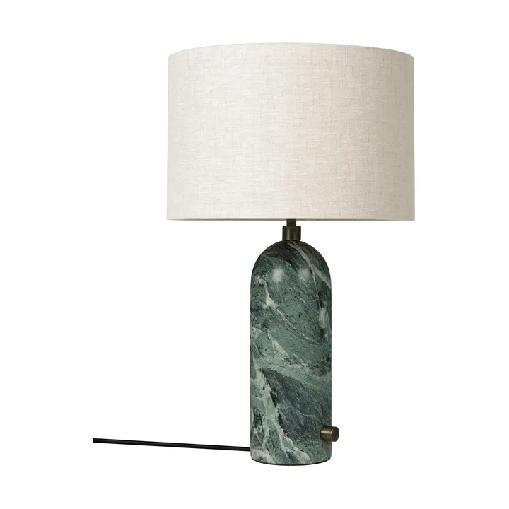 Gravity S bordslampa - Emerald marble-canvas - GUBI