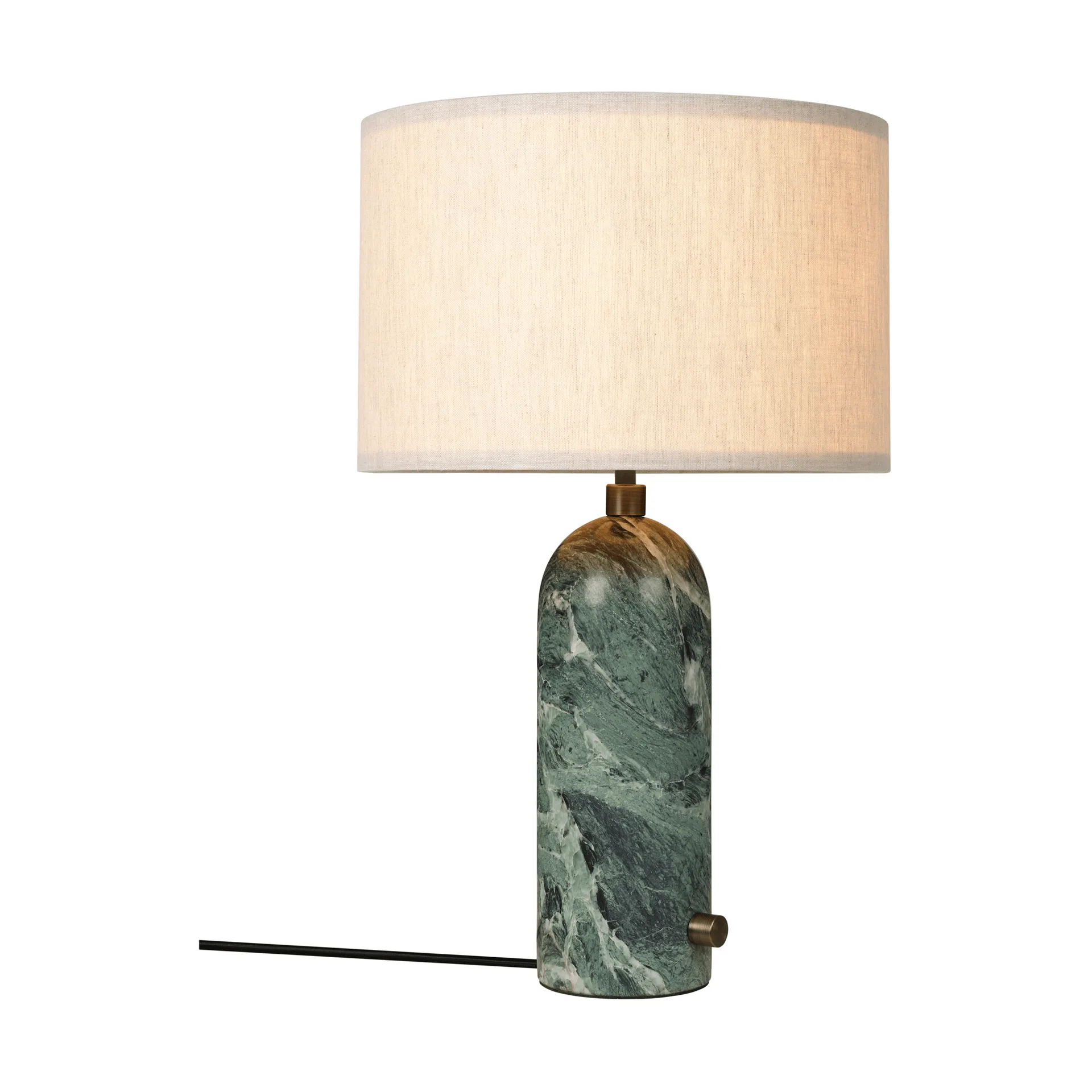 Gravity S bordslampa, Emerald marble-canvas GUBI