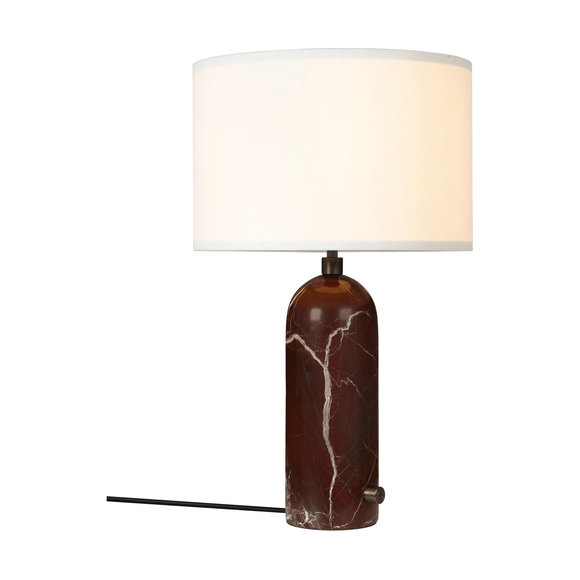 Gravity S bordslampa, Maroon marble-white GUBI