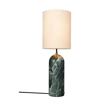 Gravity XL golvlampa - Emerald marble-canvas - GUBI