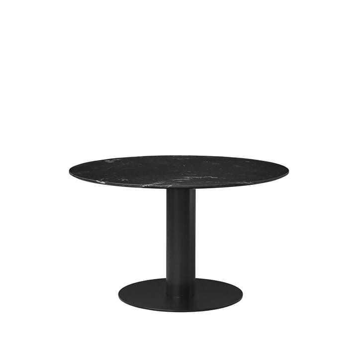 Gubi 2.0 matbord - marble black, ø110, svart stativ - GUBI