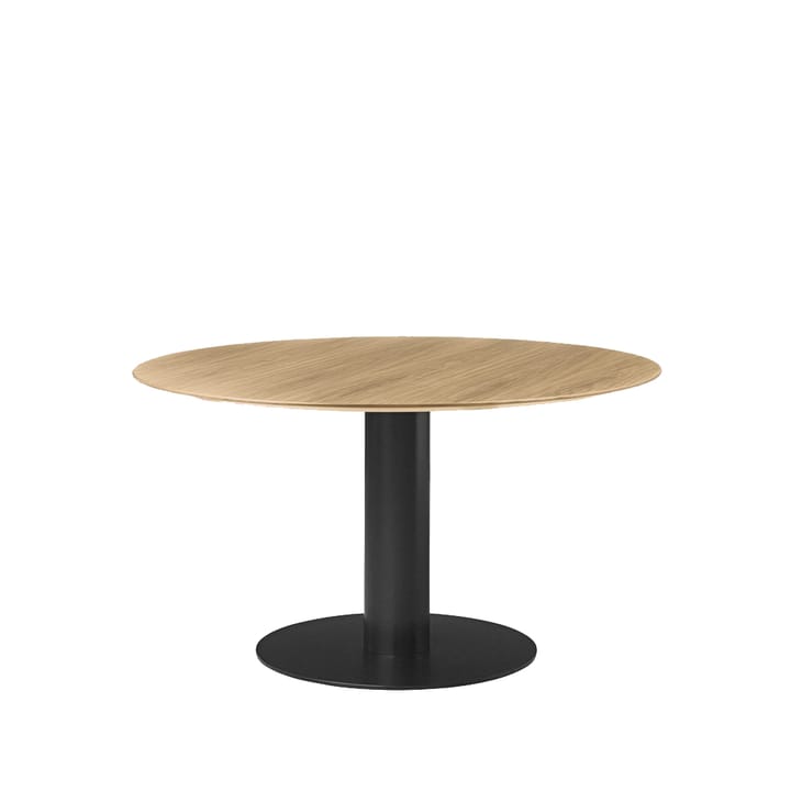 Gubi 2.0 matbord - oak, ø130, svart stativ - GUBI