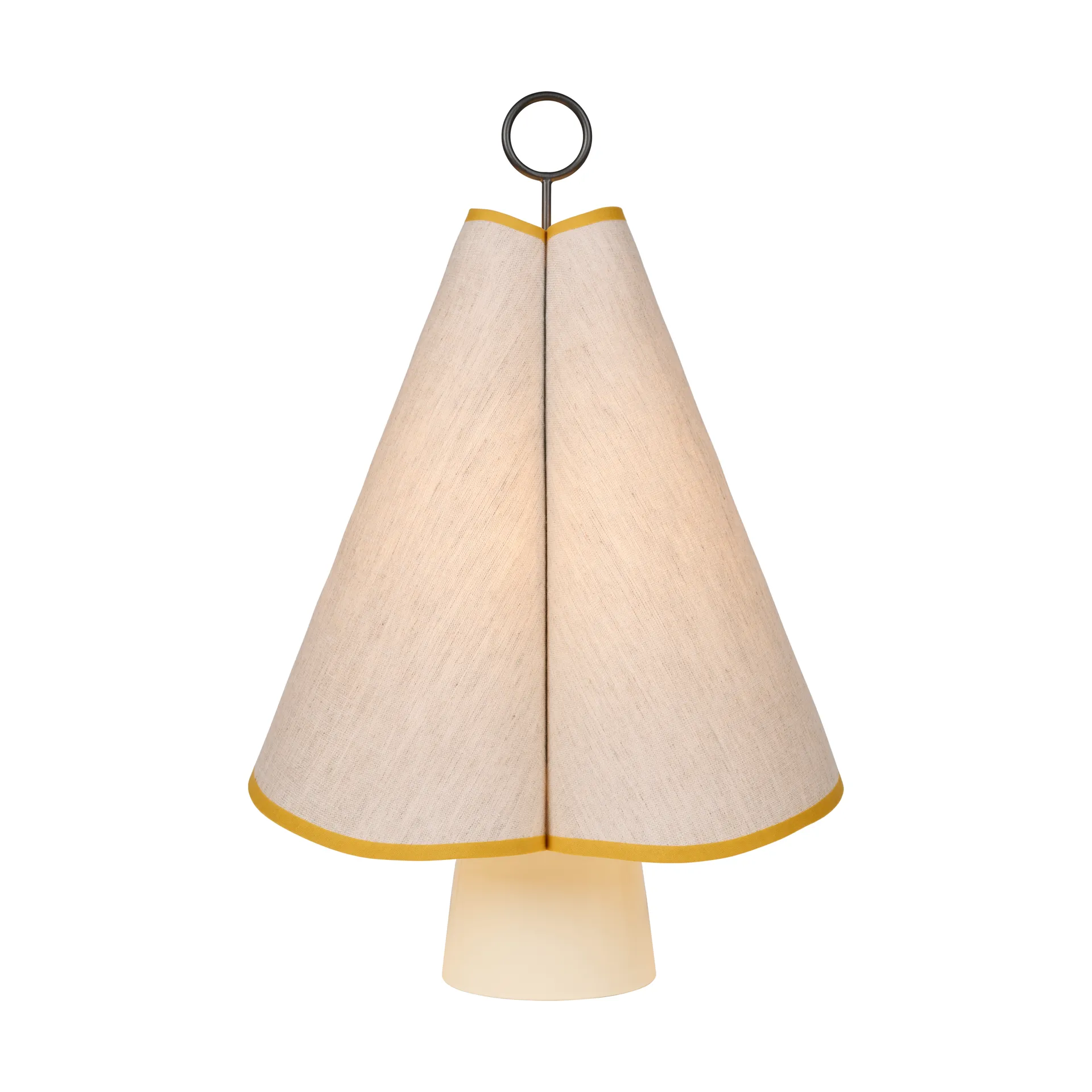 Hornbæk portabel bordslampa, Poppy yellow GUBI