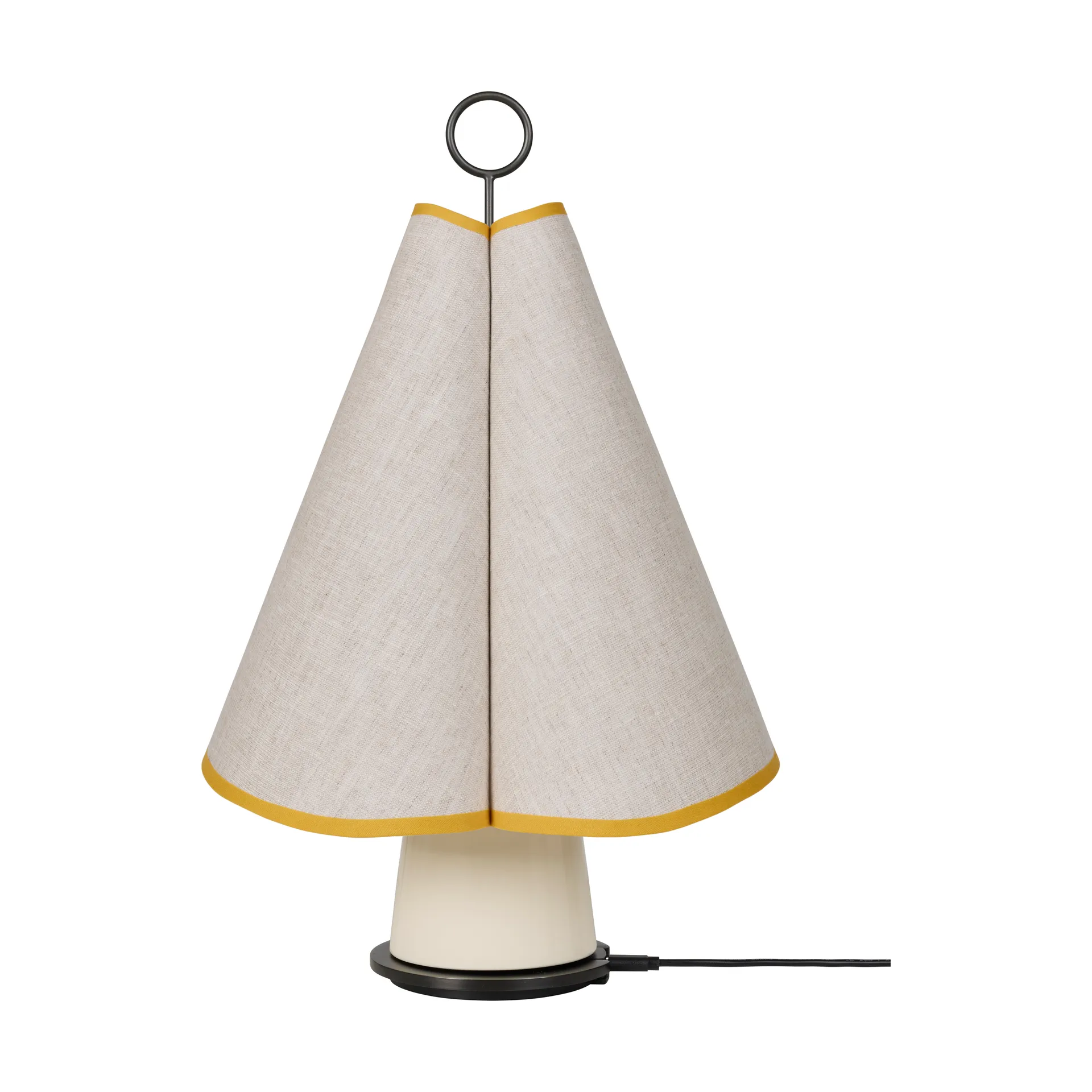 Hornbæk portabel bordslampa, Poppy yellow GUBI