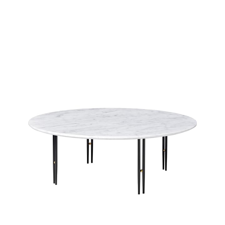 IOI soffbord - White carrara marble-svart stativ Ø100 - GUBI