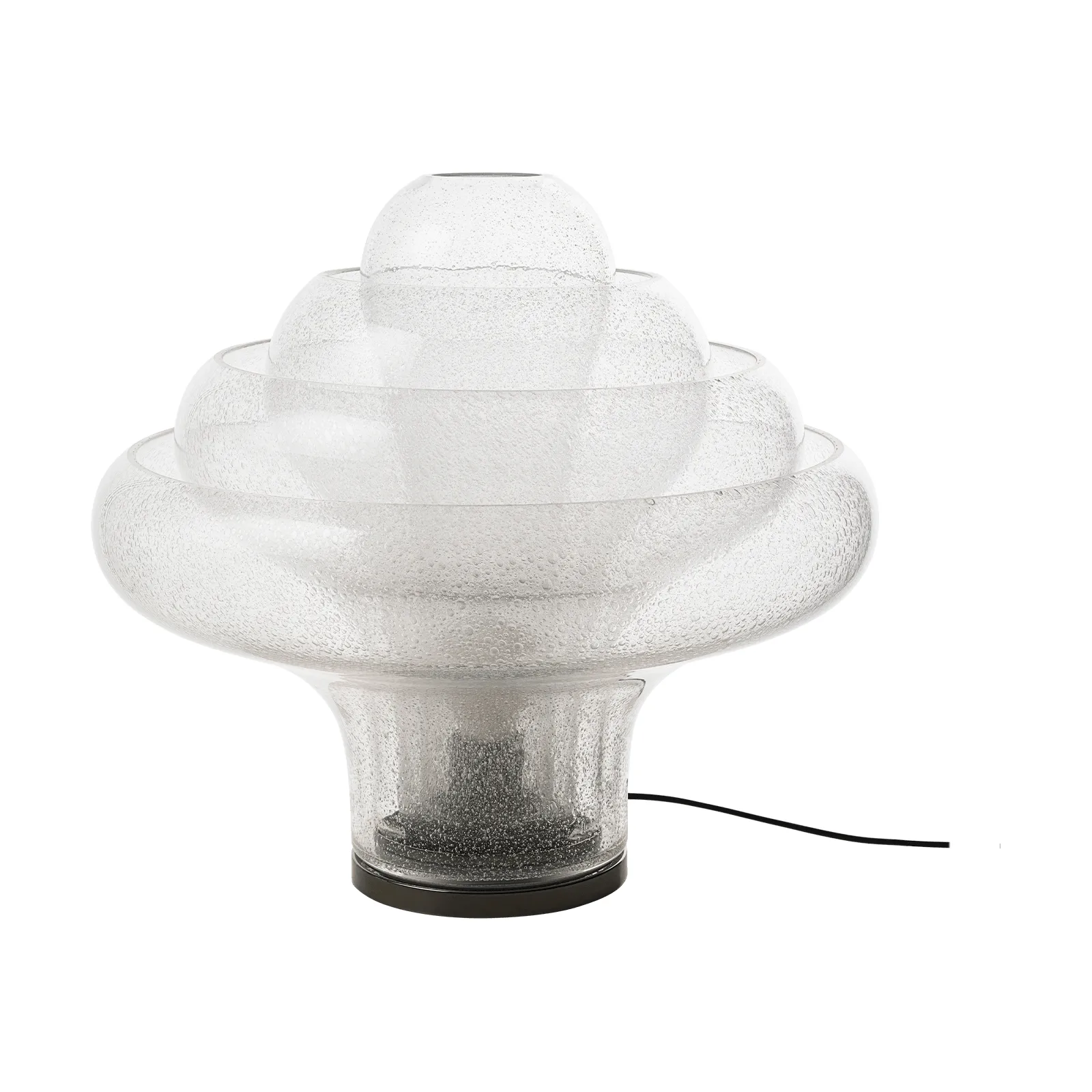 Lotus bordslampa, Bubble-svart krom, 42 cm GUBI