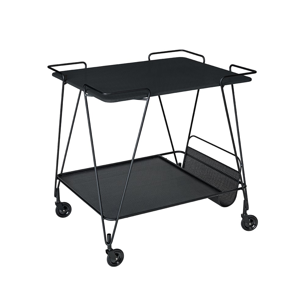 GUBI Matégot Trolley Rullvagn black | Skandinavisk Design | Serveringsvagnar & Rullvagnar | Svart