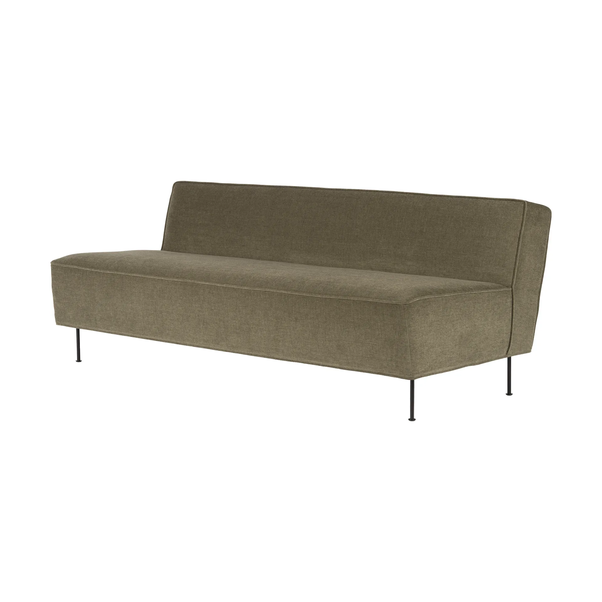 Modern Line soffa 180x83x70 cm, Belsuede special FR 002-black GUBI
