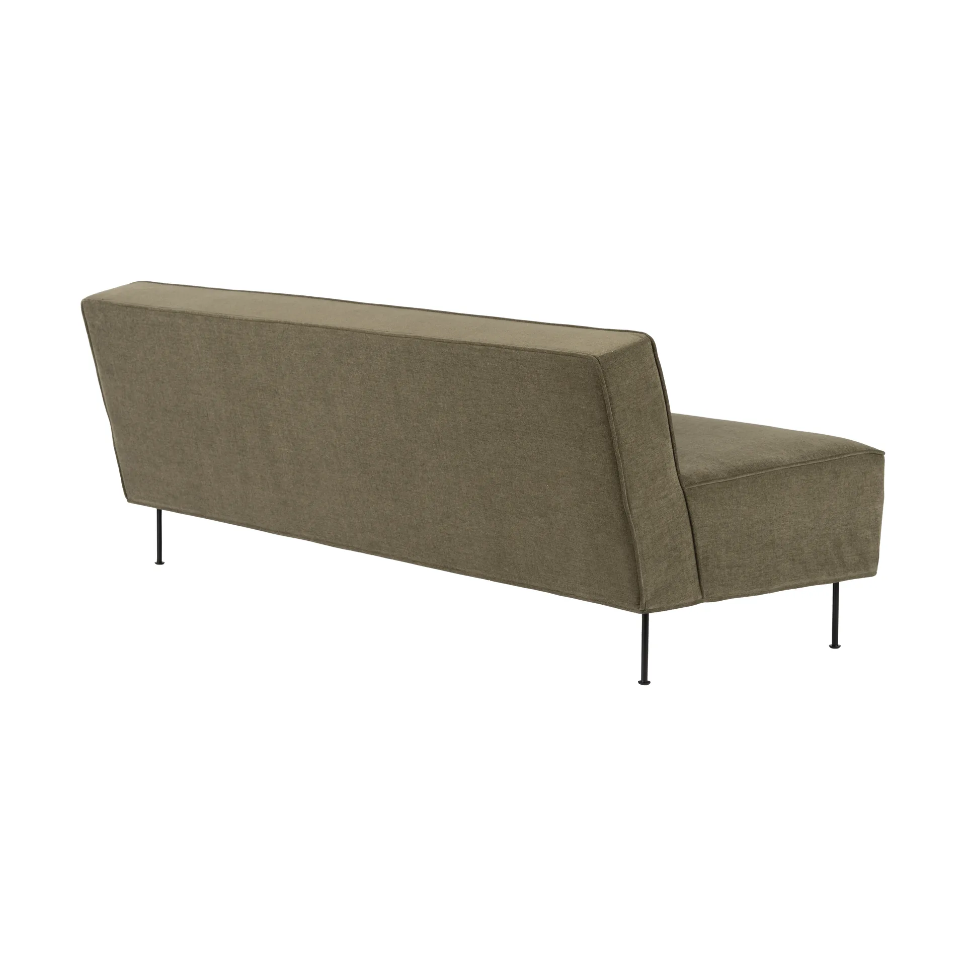 Modern Line soffa 180x83x70 cm, Belsuede special FR 002-black GUBI