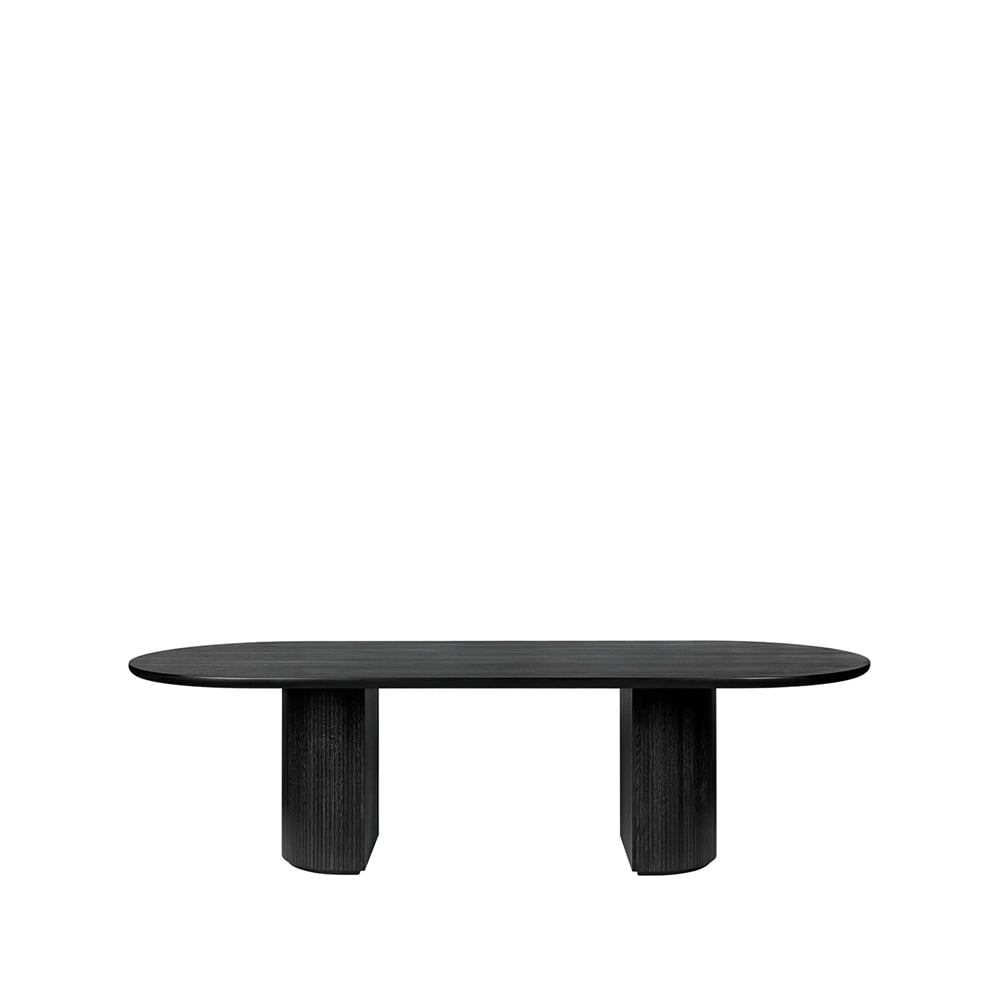 GUBI Moon matbord ellips oak brown/black stained | Skandinavisk Design | Matbord | Brun